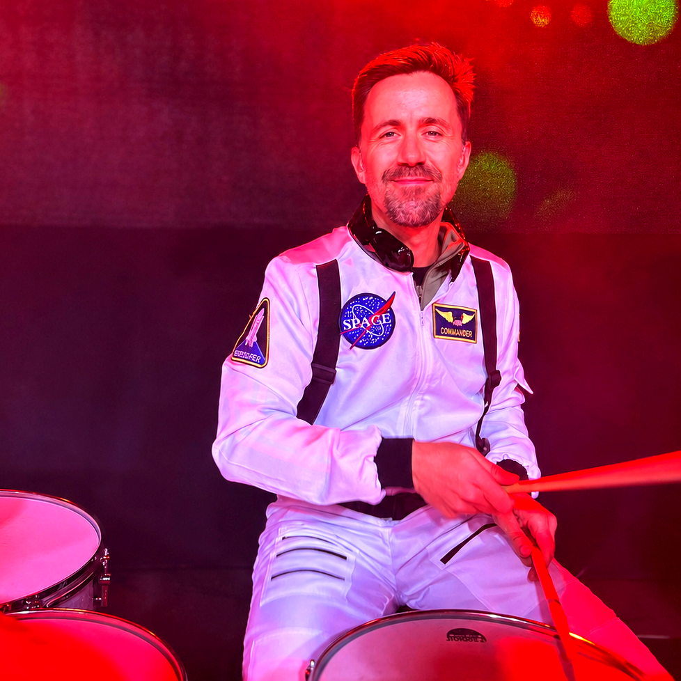 Mathias– Drums, Hot Rocket Coverband